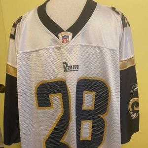 NFL # 28 Faulk Rams Vintage Football Jersey